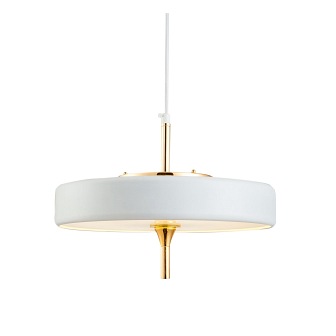 Lampa wisząca Chicago art deco biała złota